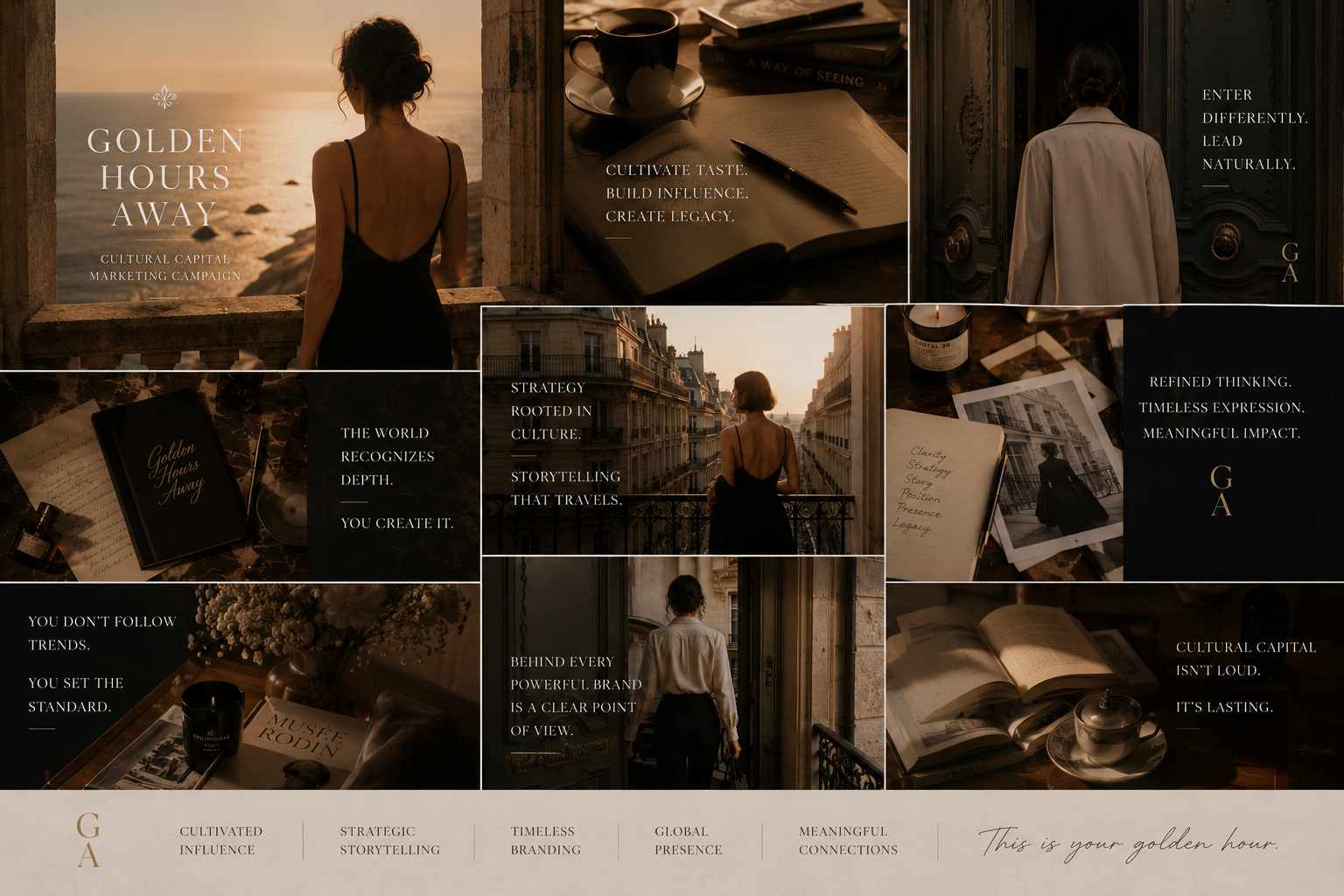 Creative studio — warm, authentic, intentional